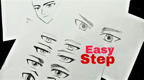How To Draw Anime Eye Tutorialmale Anime Drawing Tutorial For