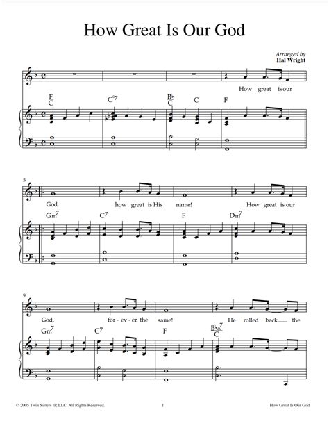 How Great Is Our God Sheet Music By Teach Simple