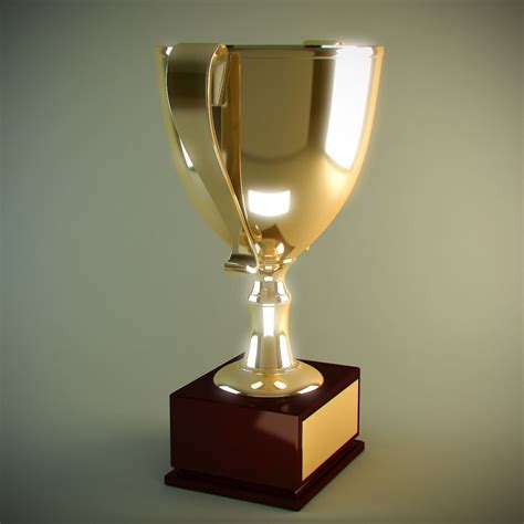3d Model Trophy Cup Vr Ar Low Poly Rigged Cgtrader