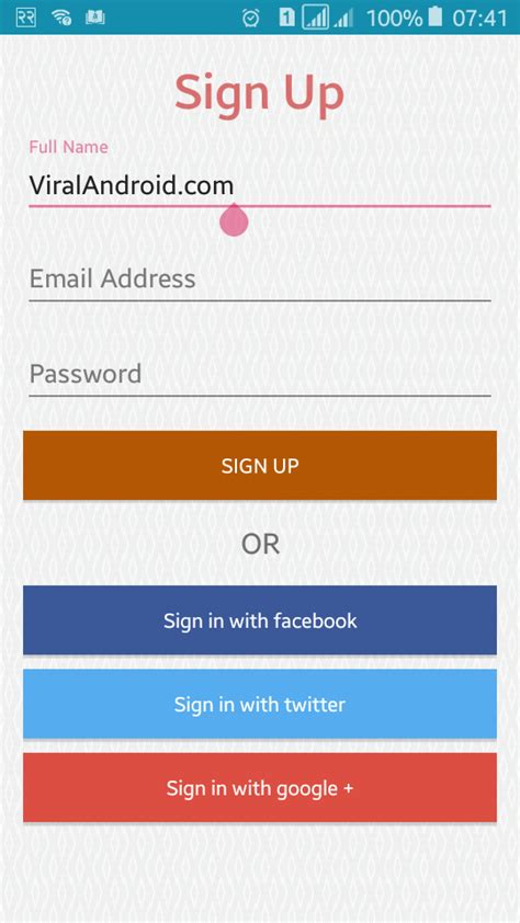 Android now includes support for material design apps. Android Material Design Sign Up/Registration Form XML UI ...