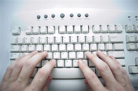 Free Stock Photo 3952 Computer Keyboard In Use Freeimageslive