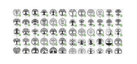 Tree Vector Dxf File For Cnc Plasma Laser And Router Cut Tree Of Life