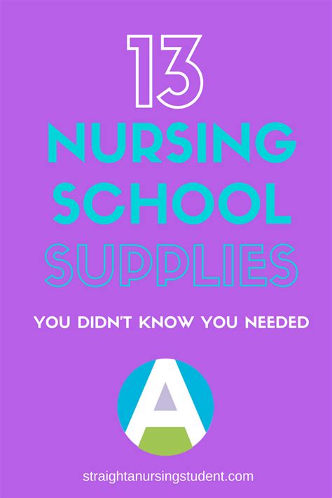 Nursing School Supplies Youll Actually Use Straight A Nursing