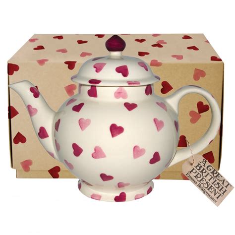 Emma Bridgewater Pink Hearts Four Cup Teapot
