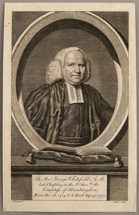 Portrait Of The Revd George Whitefield Works The Colonial