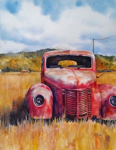 Watercolor Tutorial Of An Old Truck By Artstrings Gallery Art Dogs