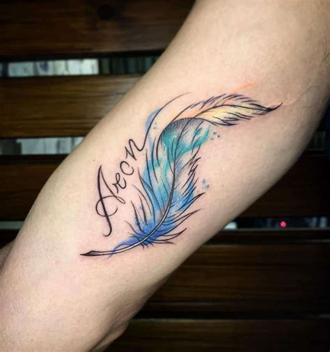 20 Dreamy Feather Tattoo Ideas And Inspiration Brighter Craft