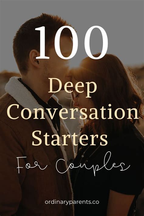 Deep Conversation Starters For Couples 100 Questions To Improve Your Marriage In 2020 Deep