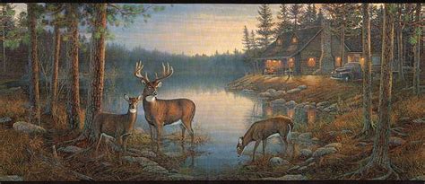 44 Wallpaper Deer And Cabin Wallpapersafari
