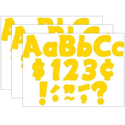 Teacher Created Resources Yellow Gold Funtastic Letters Combo Pack
