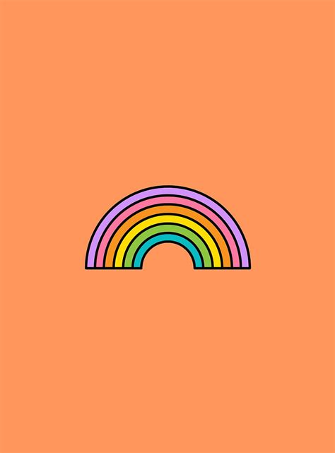 Iphone Cute Rainbow Girly Rainbow Hd Phone Wallpaper Pxfuel