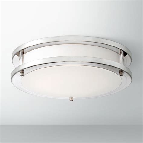 Possini Euro Design Modern Ceiling Light Flush Mount Fixture Led Satin