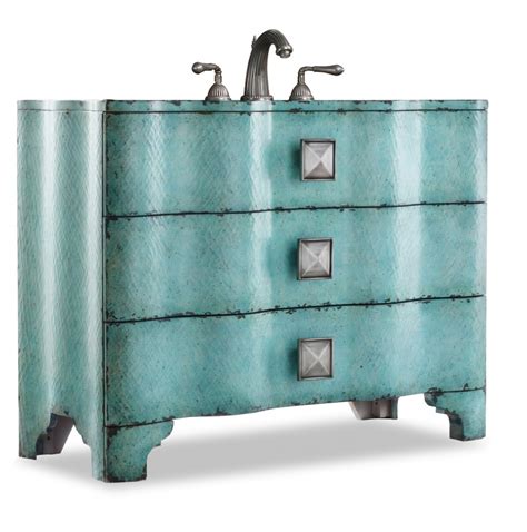 Double bathroom vanities offer two sinks, making it easier for couples or families that share a bathroom to get ready at the same time. 44 Inch Single Sink Bathroom Vanity with Turquoise ...