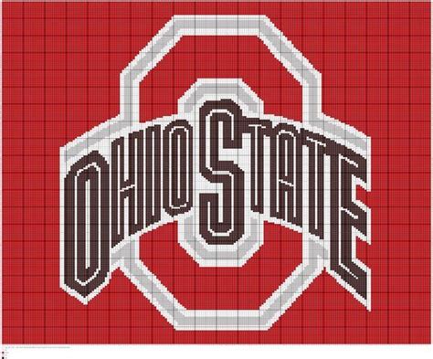 Ohio State Buckeyes Crochet Afghan Pattern Written And Graph Pattern