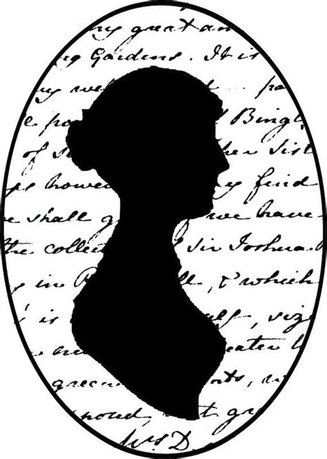 Jane Austen. | Silhouette art, Jane austen, Jane
