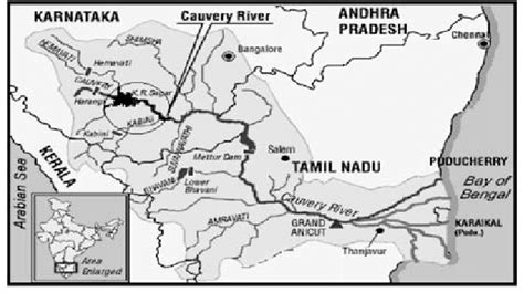 Kaveri River System Map