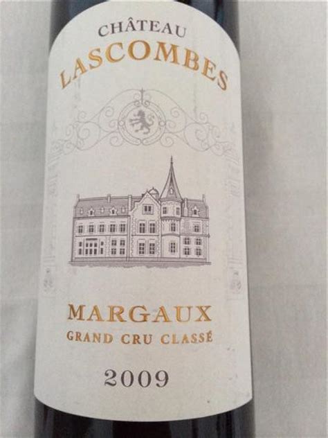La robe du millésime est d'une jolie couleur pourpre intense et. 2009 Château Lascombes, France, Bordeaux, Médoc, Margaux ...