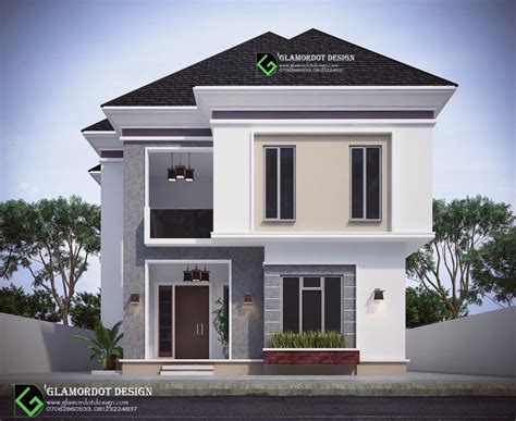Architectural Design Of A Proposed 5 Bedroom Duplex On A Plot Of 100ft