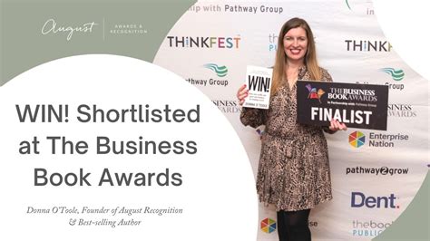 Win Shortlisted At The Business Book Awards Youtube