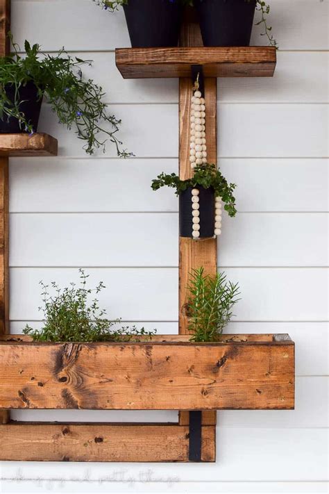 Hanging Herb Garden Planter 2x4 Challenge 59 Making Joy And Pretty Things