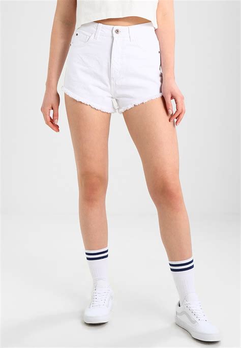Urban Classics Ladies Hotpants Denim Shorts White Uk