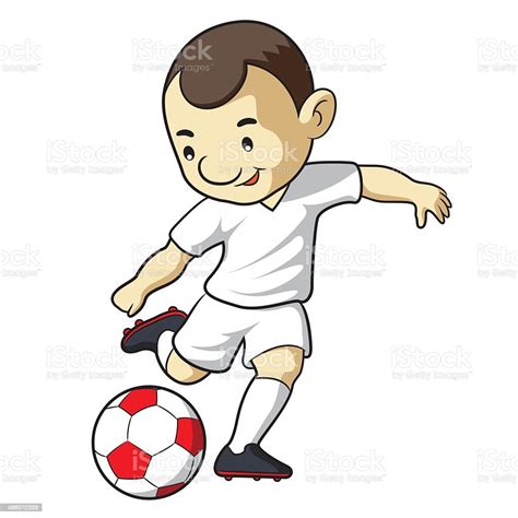 Soccer Kid Cartoon Stock Illustration Download Image Now Activity