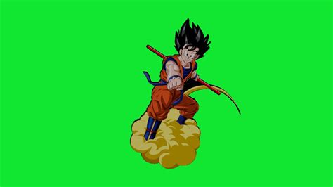 Green Screen Chroma Key Logo Animado Goku Y Su Nube M Gica D Youtube
