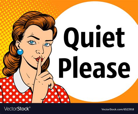 Girl With Finger Silence Gesture Royalty Free Vector Image