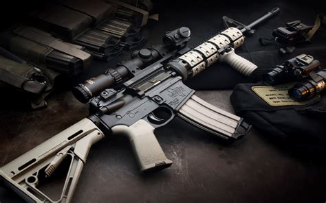 Weapon 1080p Rifle M4a1 Gun Police Military Hd Wallpaper