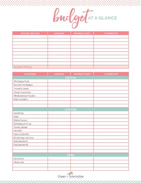 21 Free Printable Budget Templates To Manage Your Money