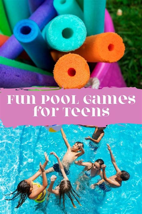 Totally Fun Pool Games For Teens Tweens Peachy Party In 2021 Pool