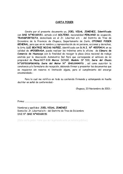 Collection Of Carta Poder Poder Notarial Y Poder En El Extranjero