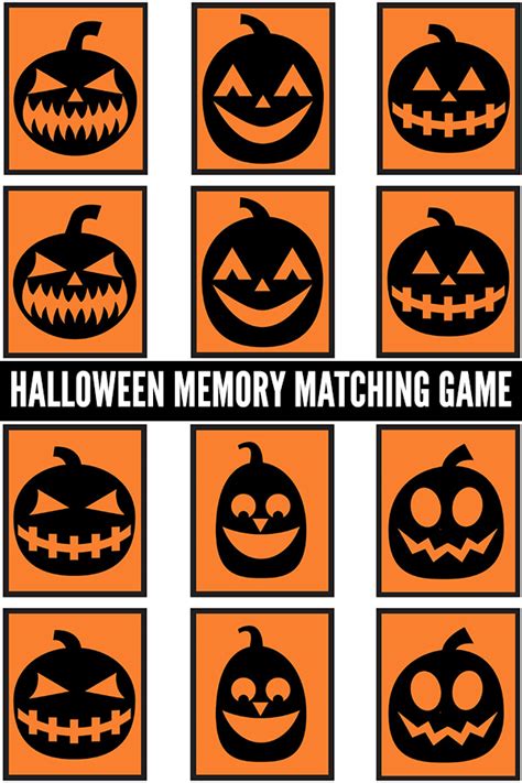 Halloween Pumpkins Matching Cards Game Laptrinhx News