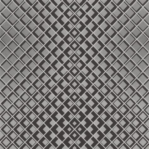 Square Metallic Silver Black 3d Effect Non Woven Textured