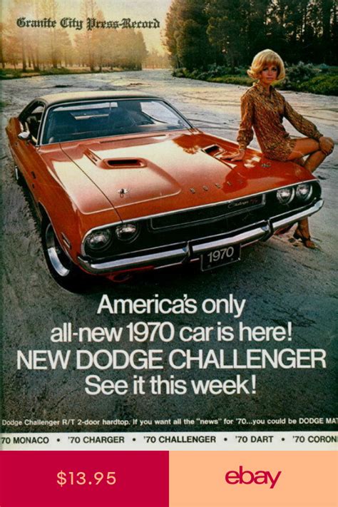 Art Posters Art Ebay Dodge Challenger Mopar Muscle Car Ads