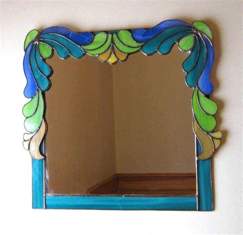 It all starts with your free in home consultation. Buy a Hand Crafted Art Deco Stained Glass Mirror, made to ...