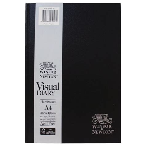 Winsor And Newton A4 Hard Cover Visual Art Diary 120 Page Officeworks