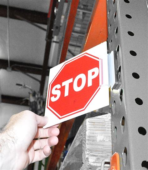 Warehouse Aisle Stop Signs