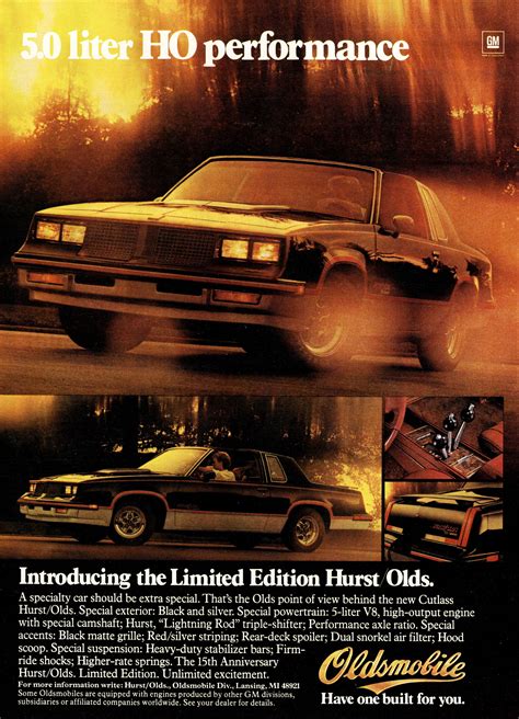 1983 Limited Edition Hurst Olds Hurst Oldsmobile Oldsmobile Cutlass