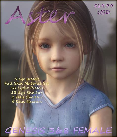 Aster For Genesis 3 And 8 Female Render State