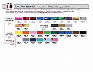 Foil Stamp Color Chart Custom Green Promos Eco Promos