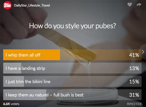 most popular pubic hair style revealed according to our readers daily star