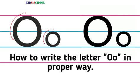 How To Write The Letter Oo Youtube
