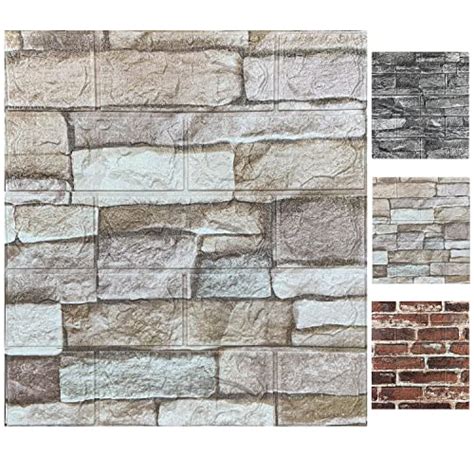 20pcs 3d Wall Panels Peel And Stick Foam 3d Brick Wallpaper Peel And