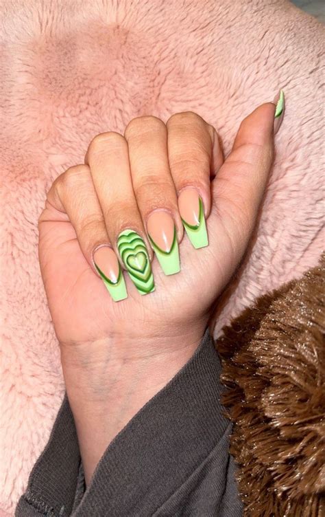 March Nails In 2023 Press On Nails Glue On Nails Green Nails