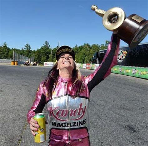Nhra Pro Stock Motorcycle Racer Angie Smith Takes The Wally At The