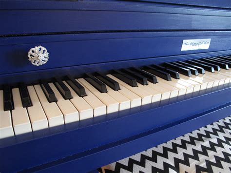 Homepage Galley 1 Custom Pianos Royal Blue And Chevron Piano The