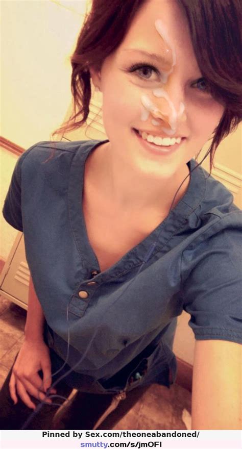 Cum Facial Jizz Sexatwork Nurse Milf Selfie Brunette Smile Sexy Nice Yes I Would