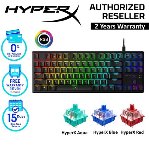 Hyperx Alloy Origins Core Mechanical Gaming Tenkeyless Keyboard Red