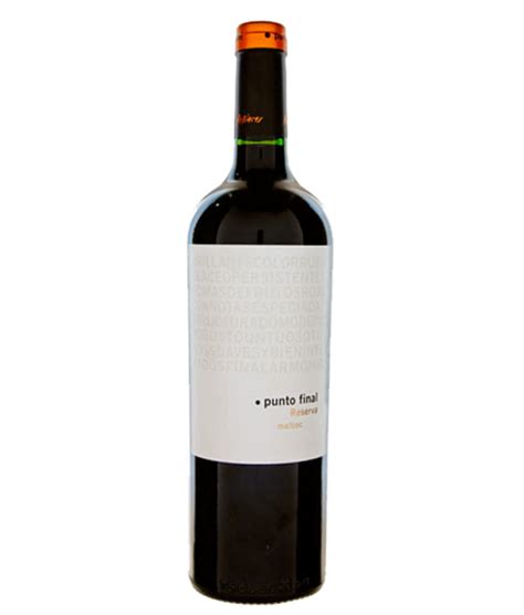 Punto Final Reserve Malbec 750ml Island Wines And Spirits